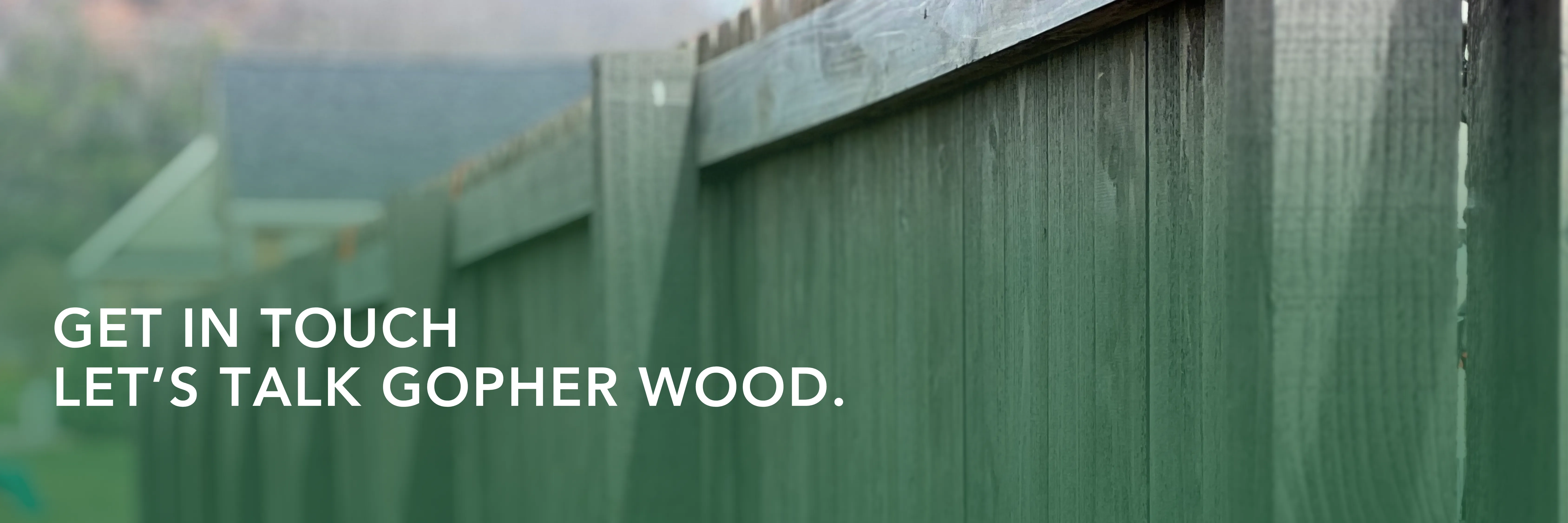 Gopherwood contact hero image