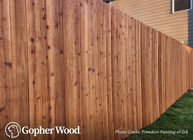 Gopherwood no warping lumber graphic