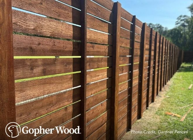 Gopherwood no warping lumber graphic