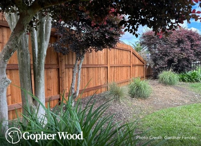 Gopherwood no warping lumber graphic