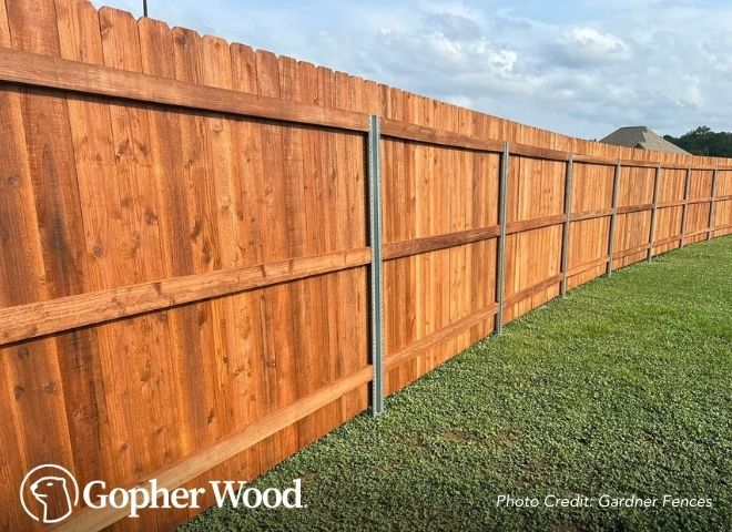 Gopherwood no warping lumber graphic