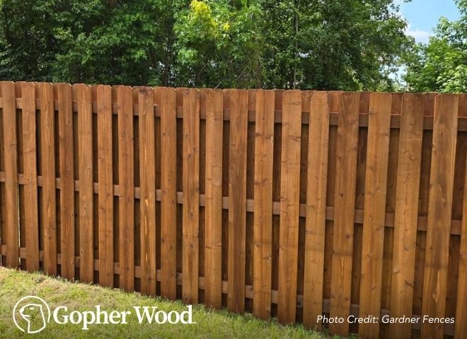 Gopherwood no warping lumber graphic