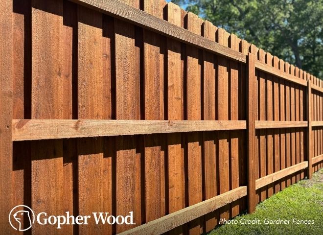 Gopherwood no warping lumber graphic