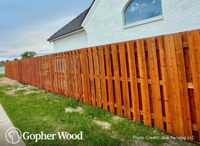 Gopherwood no warping lumber graphic